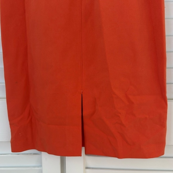 Alice + Olivia Aleah Off-Shoulder Midi Bodycon Dress in Orange - Picture 6 of 7